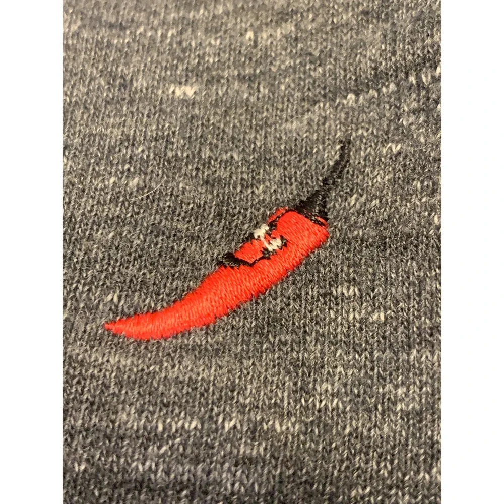 Scotch & Soda Spicy Sunday Chili Pepper Embroidered Sweatshirt Grey XS - Picture 9 of 10